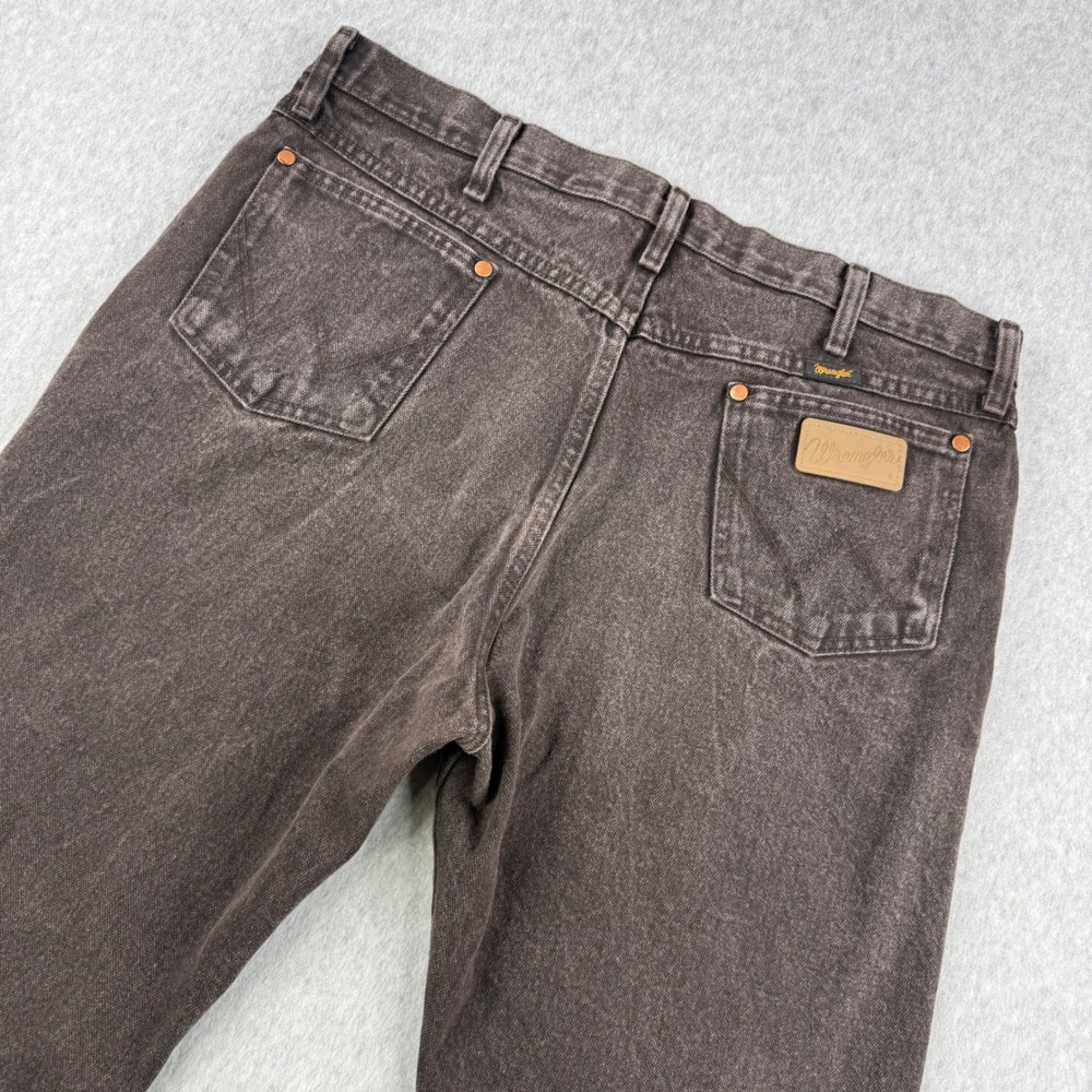 Wrangler Jeans Mens 36x34 (Fits 36x33) Black‎ 13MWZ Denim Cowboy Cut Western